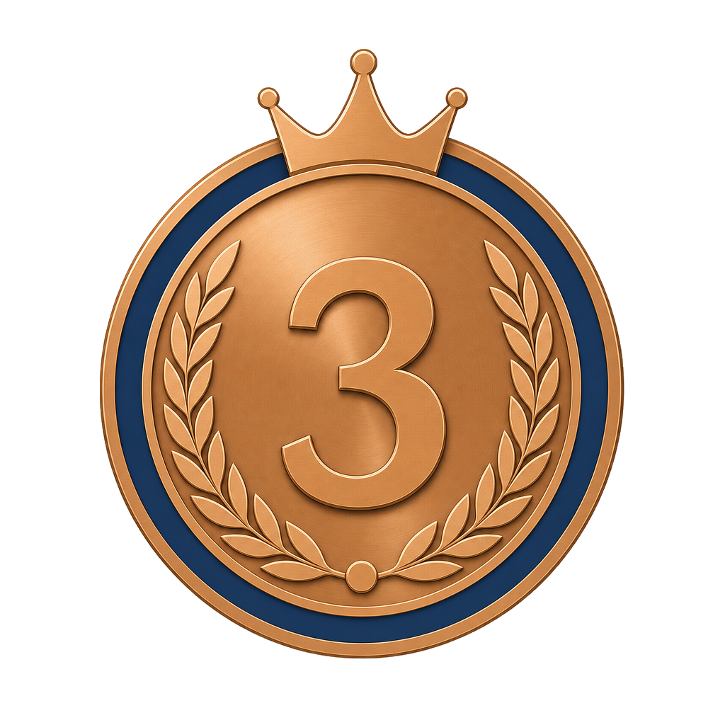 DMM 3位 冠バッジ